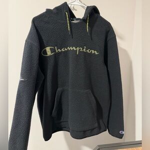Champion Men's or Women’s Heritage Sherpa Hoodie Sweatshirt Medium Black